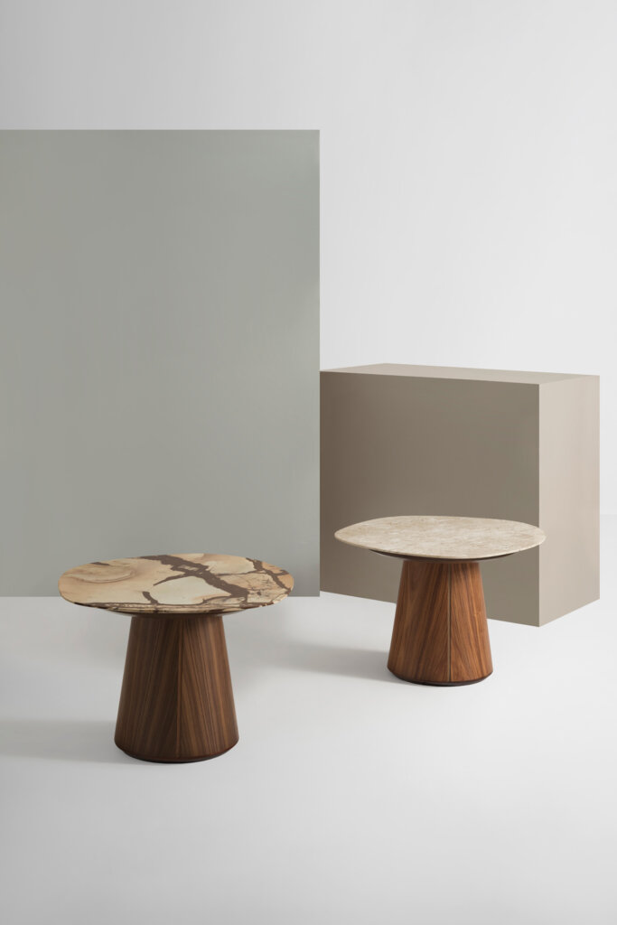 Mesa Lateral Máxi Lótus Mármore