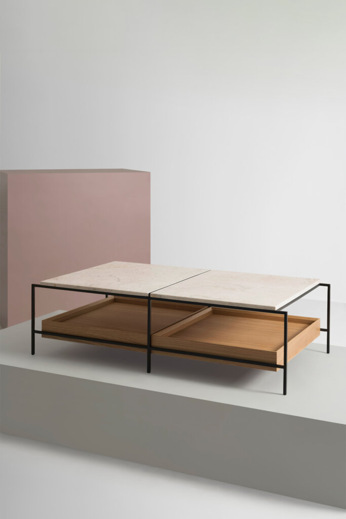 Mesa de Centro Mínima Mármore